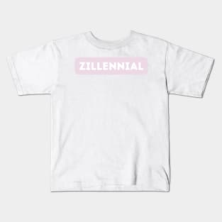 Generation Zillennial in Pink Kids T-Shirt